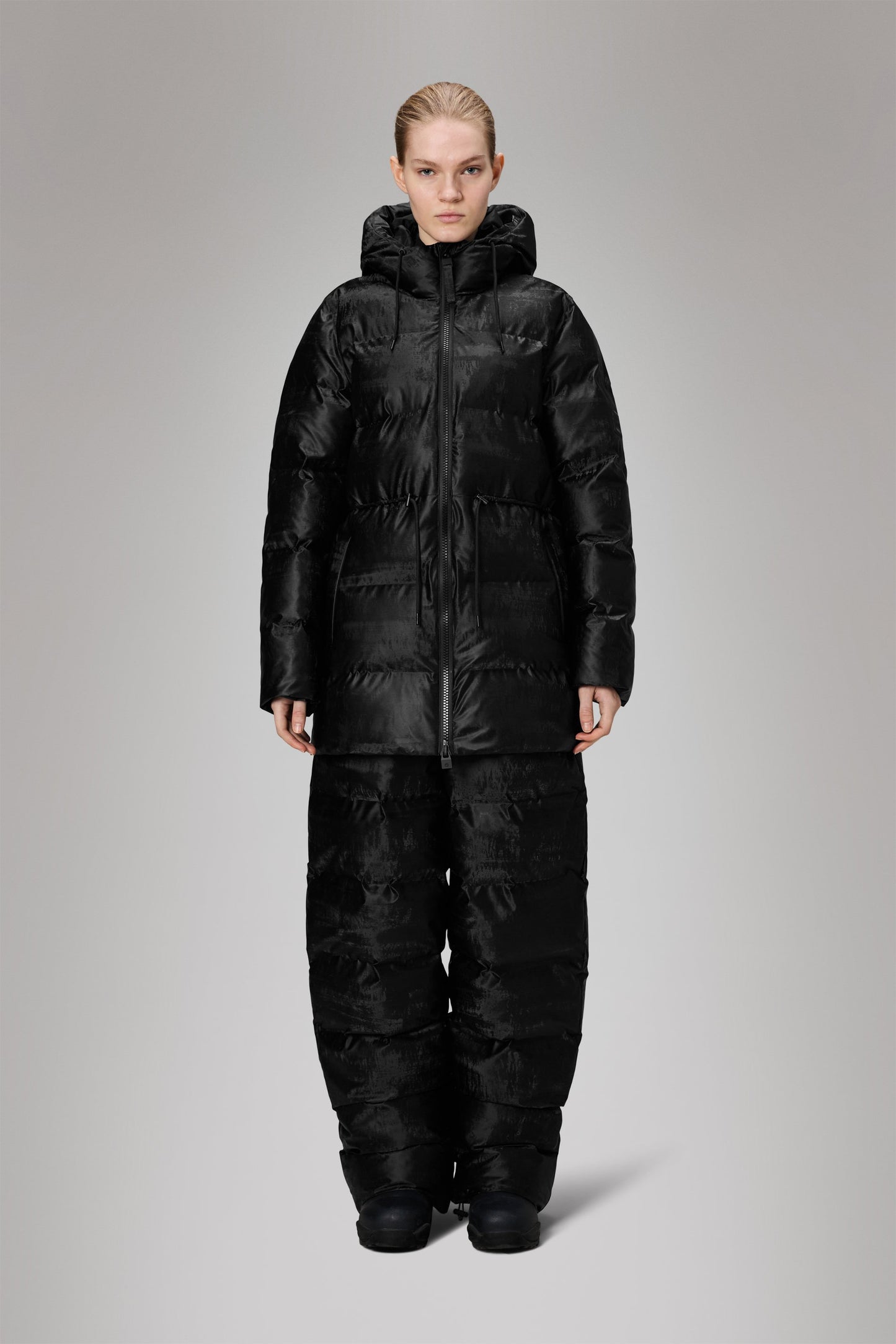 ALTA LONG PUFFER STRING JACKET W3T4 COAL
