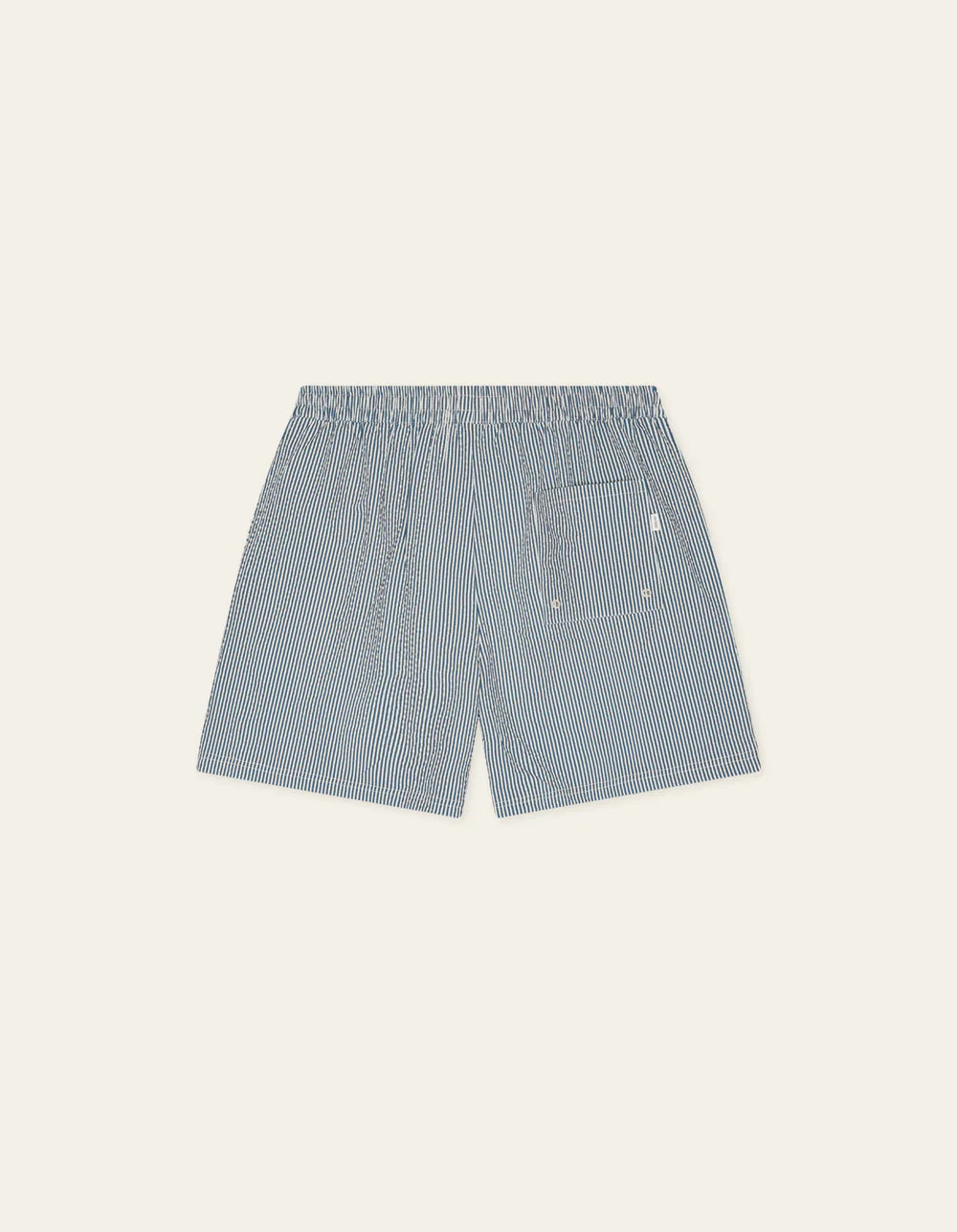 STRIPE SEERSUCKER SWIM SHORTS BLUE
