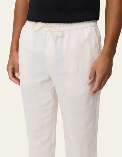 PATRICK LINEN PANTSEGGNOG WHITE