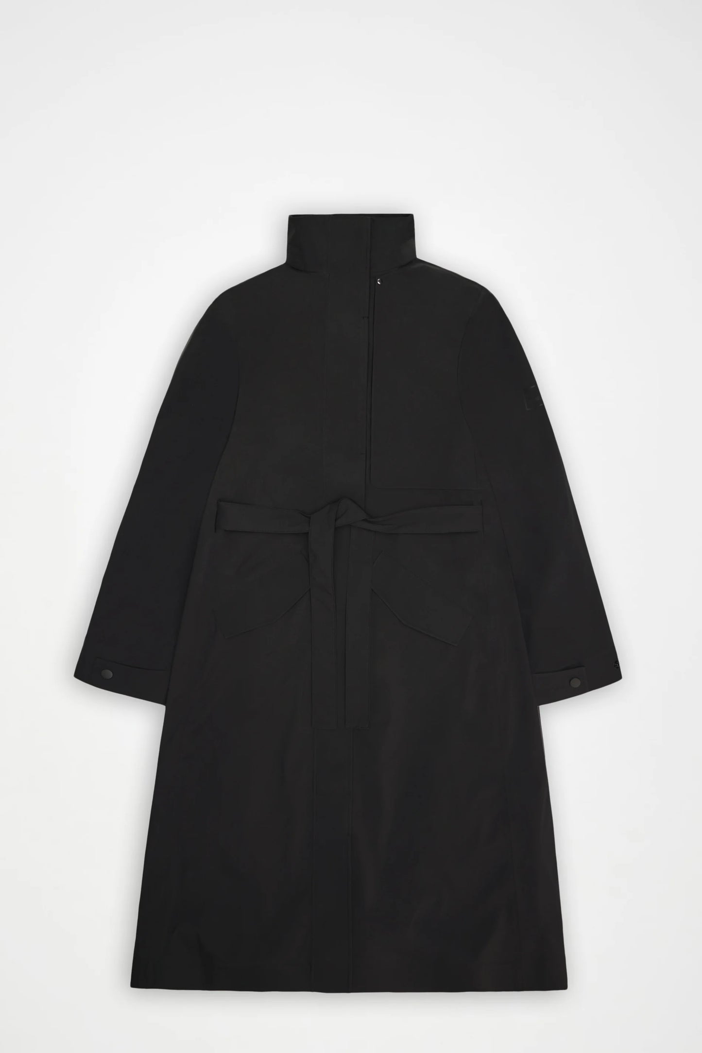 SUVA HARDSHELL TRENCH COAT BLACK