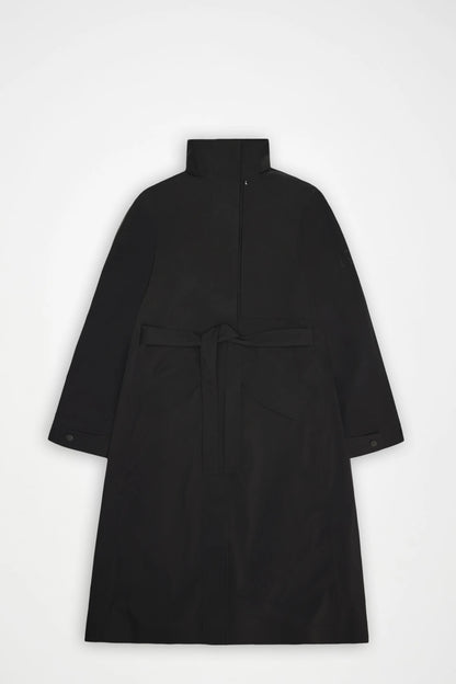 SUVA HARDSHELL TRENCH COAT BLACK