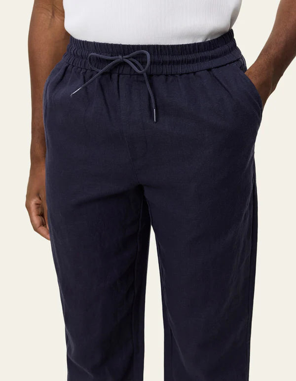 PATRICK LINEN PANTS DARK NAVY
