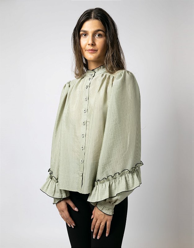 ANNALISA BLUSE GRØNN
