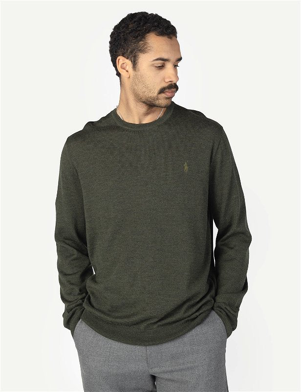SLIM FIT ULLGENSER GRØNN