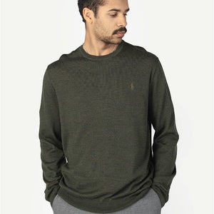 SLIM FIT ULLGENSER GRØNN