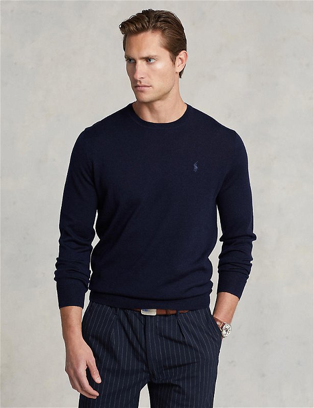 SLIM FIT ULLGENSER BLÅ