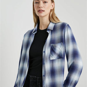HUNTER SKJORTE PACIFIC IVORY BLUE