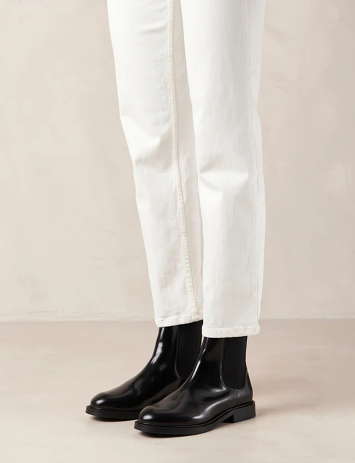 Lanz Black Leather Ankle Boots
