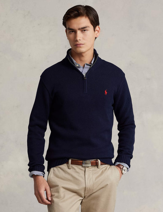 Long Sleeve Quarter Zip Pullover Hunter Navy