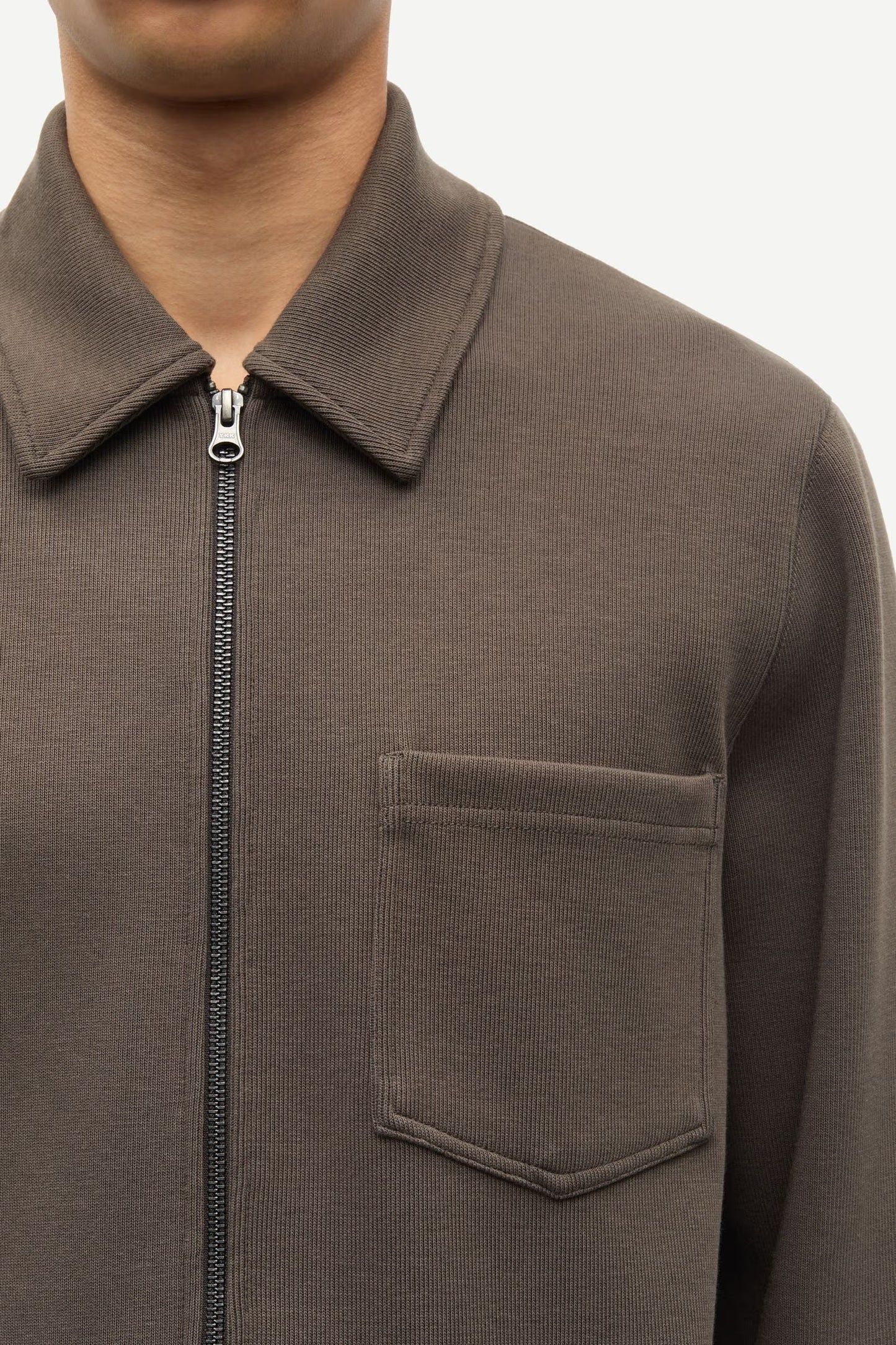 SAHANNES FULL ZIP BLACK OLIVE