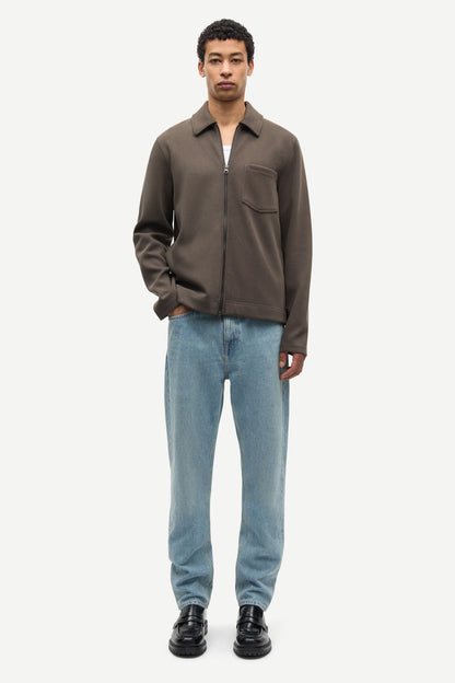 SAHANNES FULL ZIP BLACK OLIVE