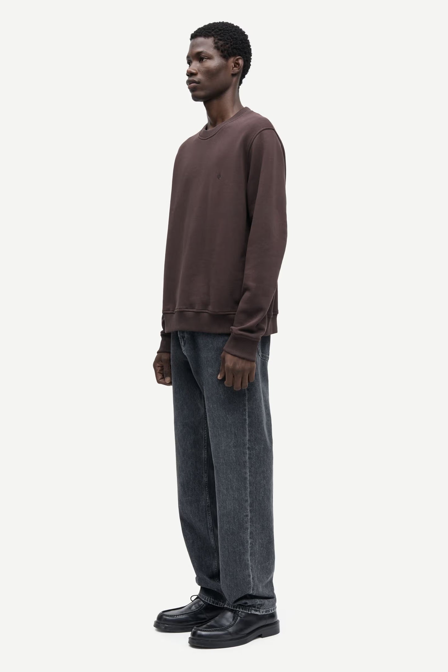 SAOTTO SWEATSHIRT 11414 BLACK COFFEE