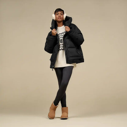 W EMBROIDERED L EARMUFFS CHESTNUT