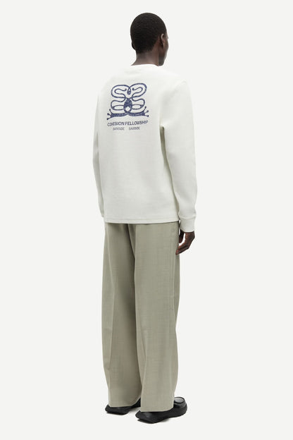 SAFELLOW LS T-SHIRT CLEAR CREAM