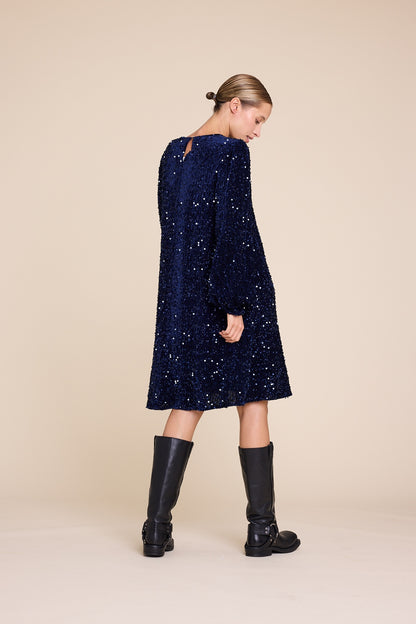 LUNA SEQUINS BLUE