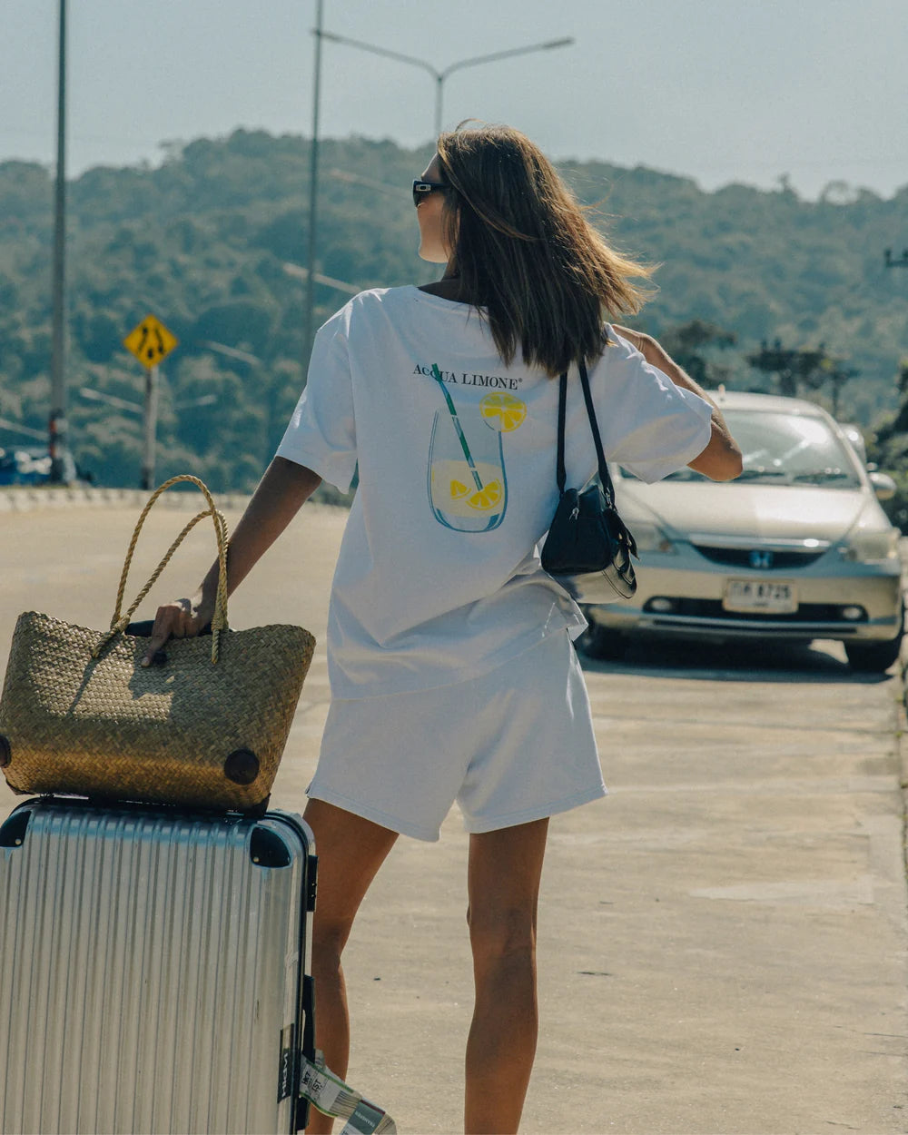 DONNA SWEAT SHORTS WHITE