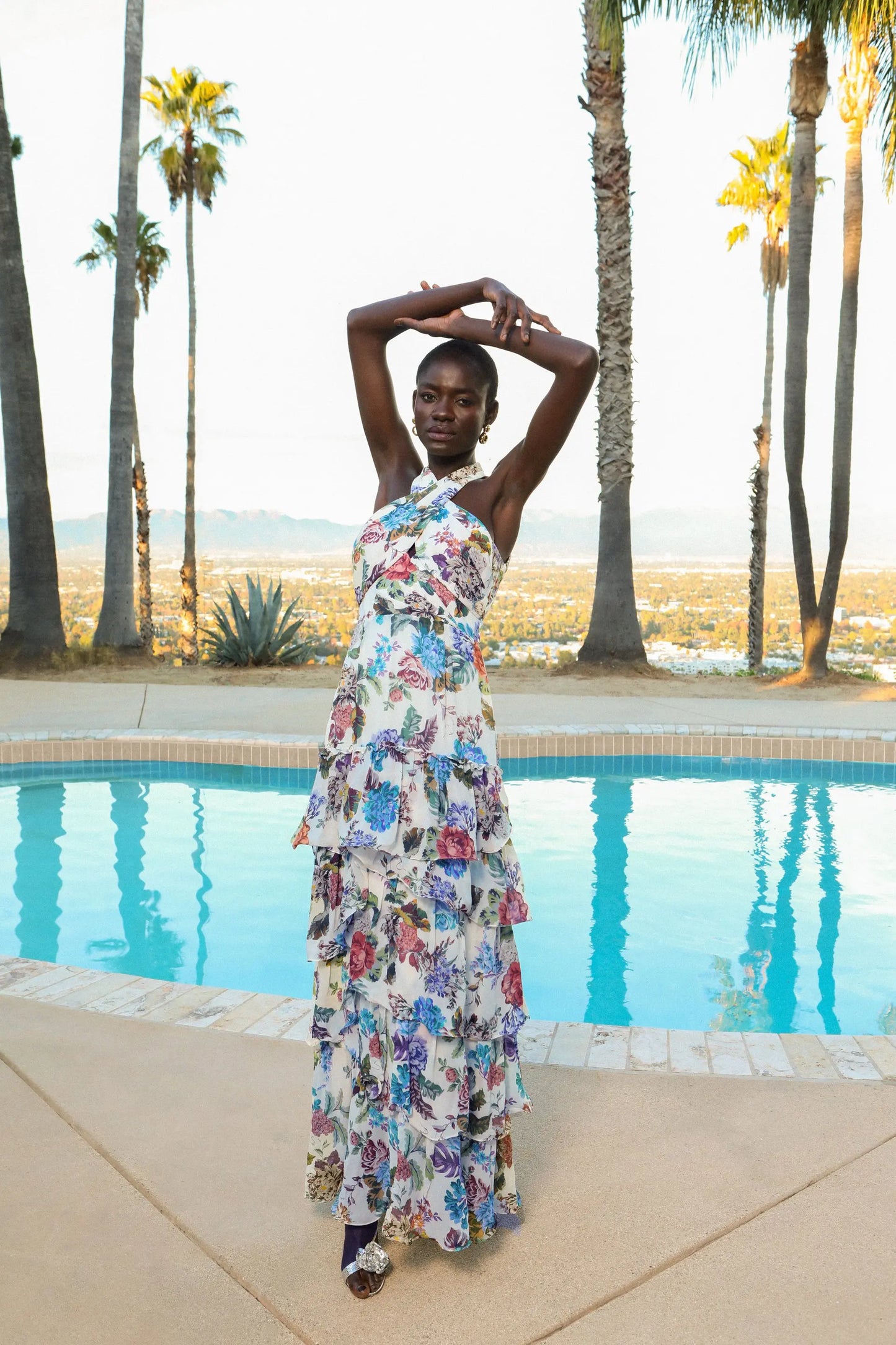 PALOMA MAXI DRESS BOTANIC FLORALS