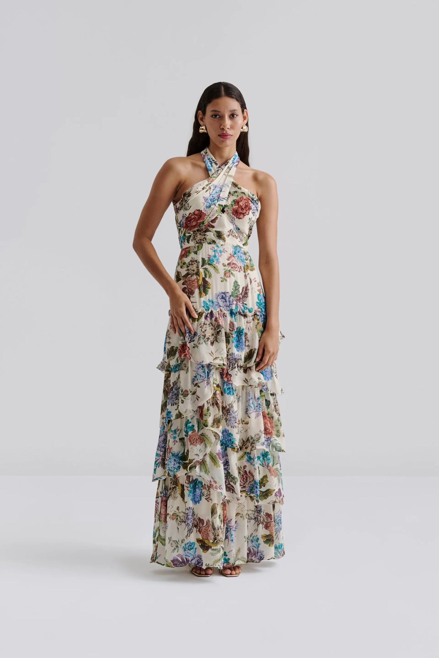 PALOMA MAXI DRESS BOTANIC FLORALS
