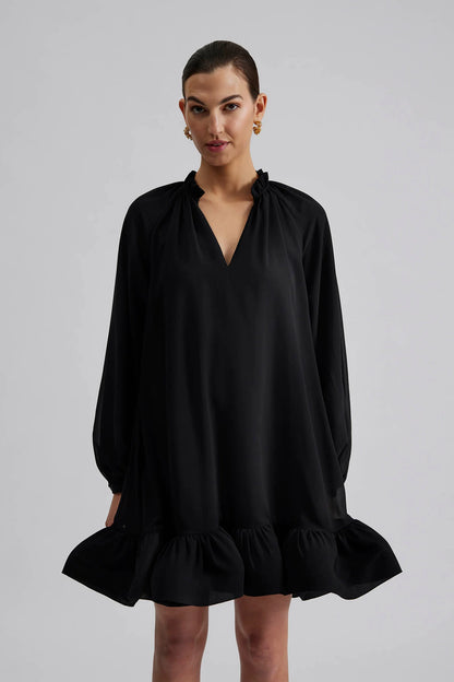Alva frill detailed mini dress
