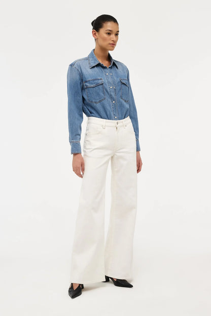 EVA WIDE JEANS WHITE
