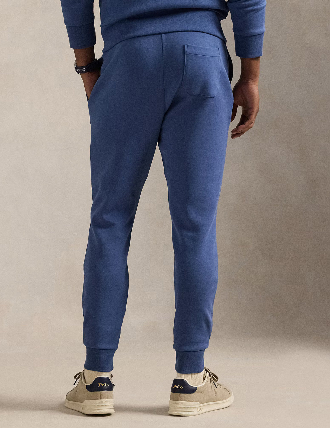 DOUBLE-KNIT JOGGING BOTTOM EARTH BLUE