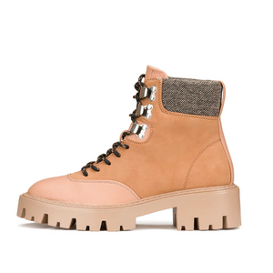 BETTY-2 LACE BOOT PU BEIGE