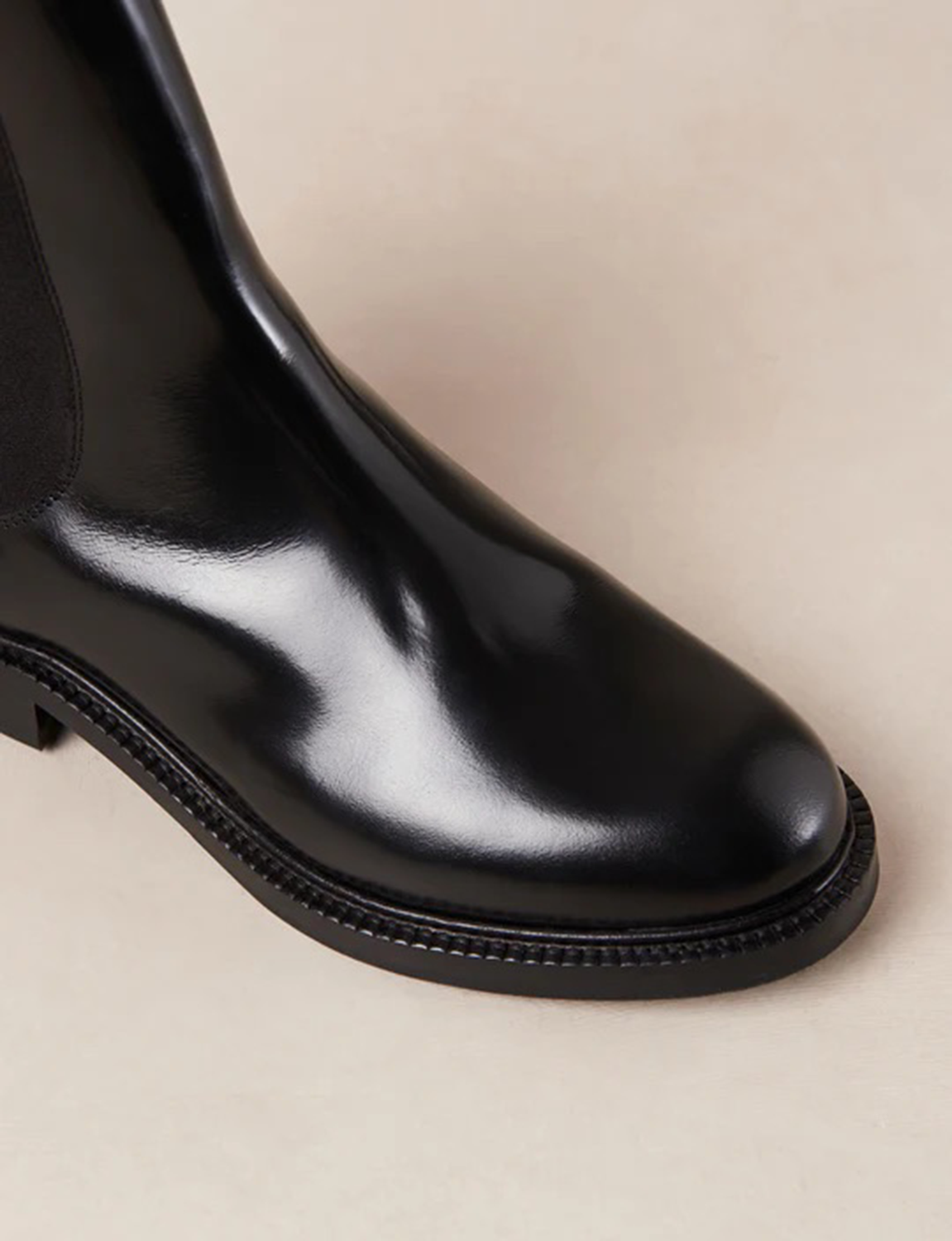 Lanz Black Leather Ankle Boots