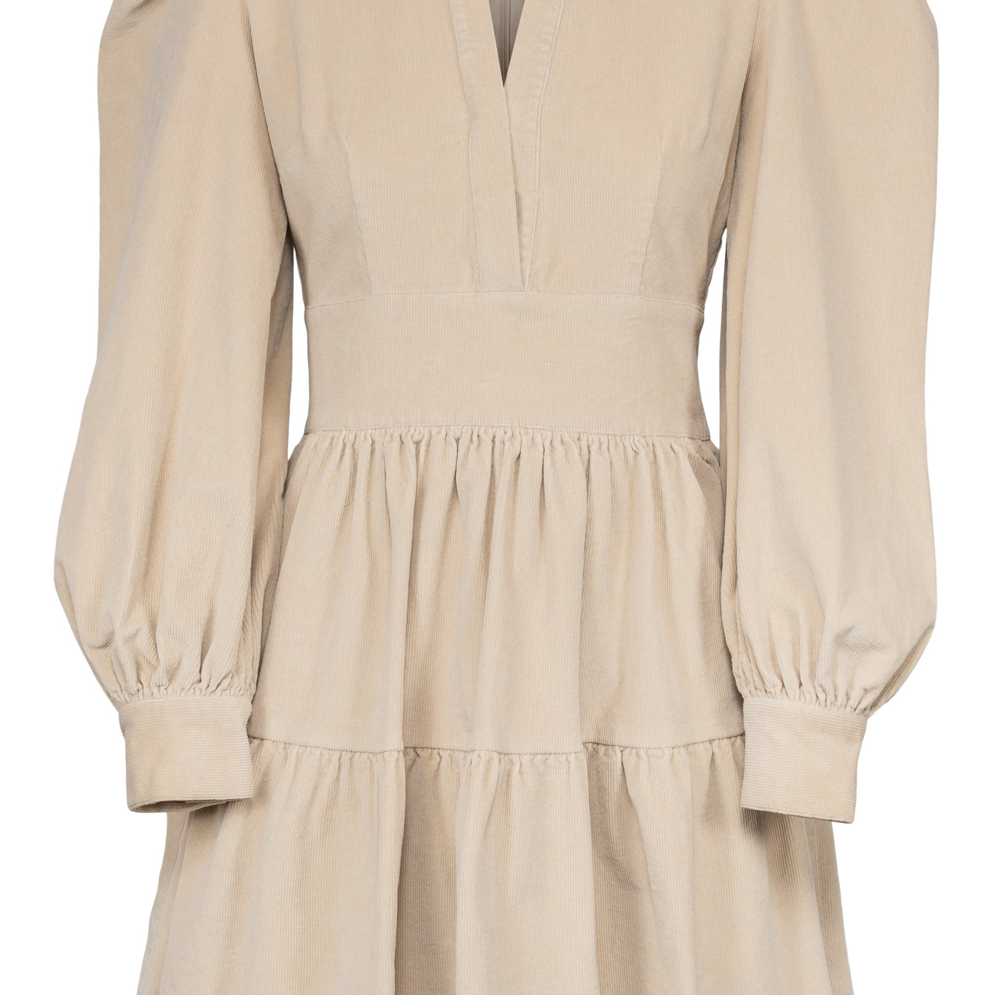 ISABELLA CORDUROY DRESS HUMUS