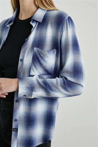 HUNTER SKJORTE PACIFIC IVORY BLUE