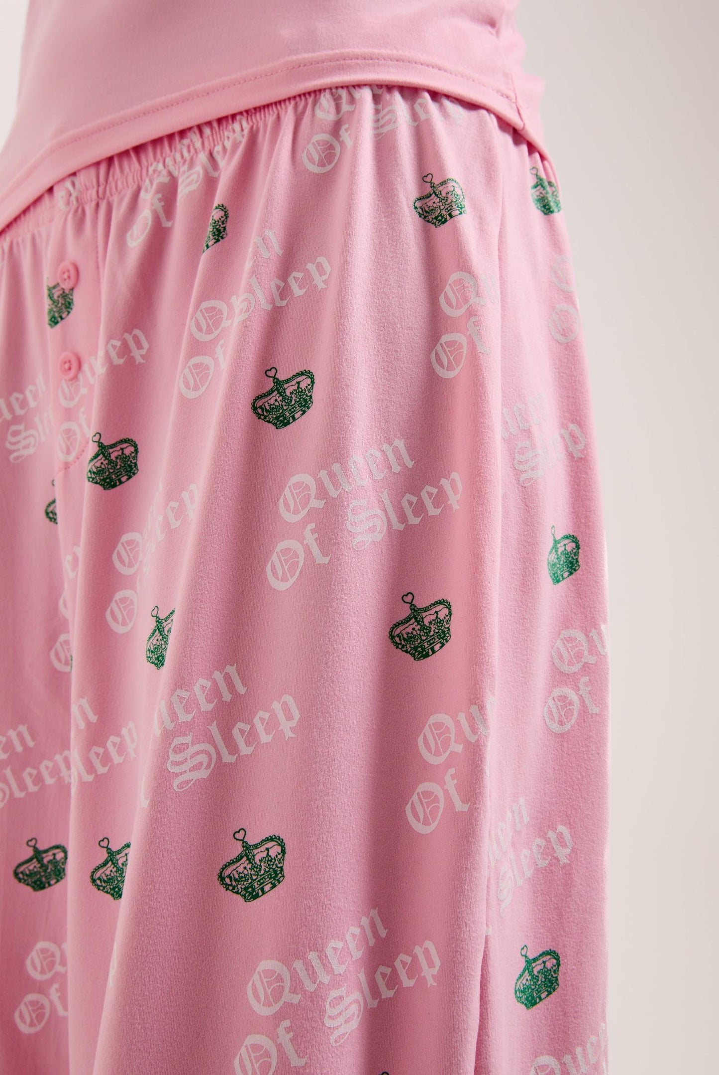 QUEEN OF SLEEP LS PYJAMA SET ROSA