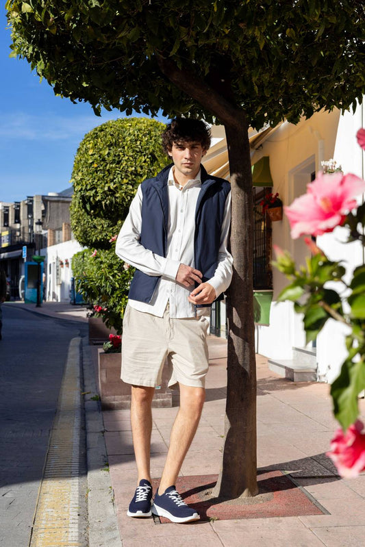 SAMOS LINEN SHORTS MIST