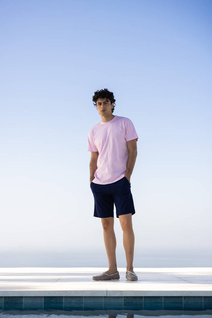 SAMOS LINEN SHORTS NAVY