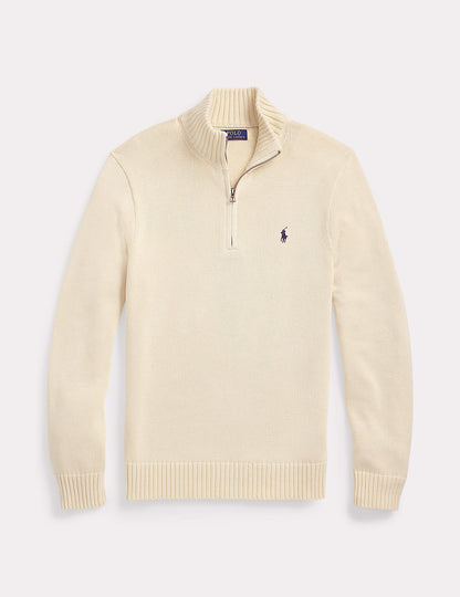 LONG SLEEVE HALF ZIP PULLOVER ANDOVER CREAM