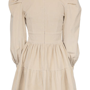 ISABELLA CORDUROY DRESS HUMUS