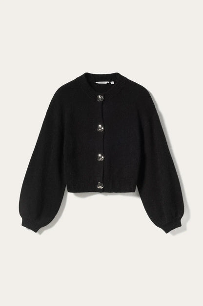 MILEY KNIT CARDIGAN BLACK