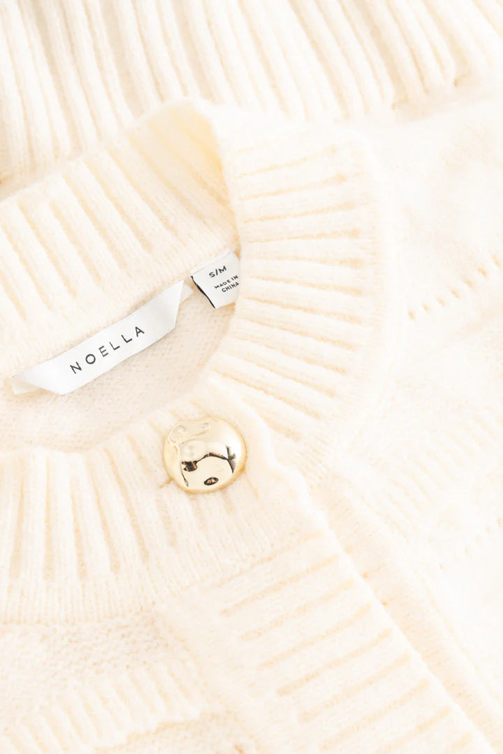 MADDISON KNIT CARDIGAN IVORY