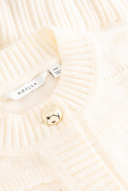 MADDISON KNIT CARDIGAN IVORY