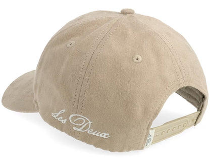 ENCORE SUEDE BASEBALL CAP DARK SAND