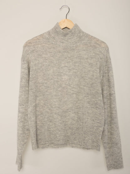 STELLA MOCK NECK GREY MELANGE