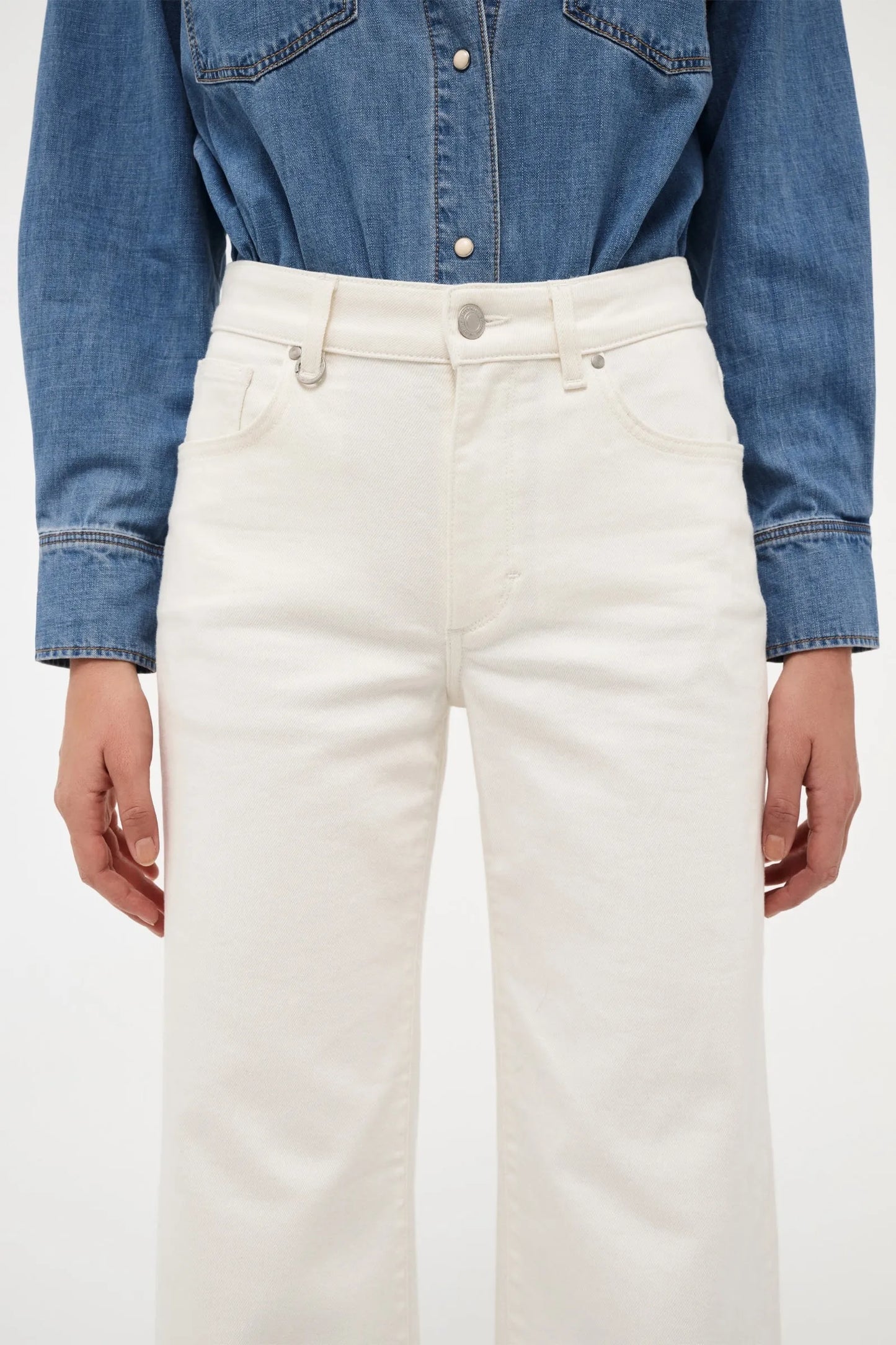 EVA WIDE JEANS WHITE