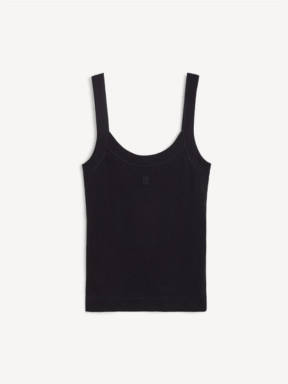 FRILLIO TOP BLACK