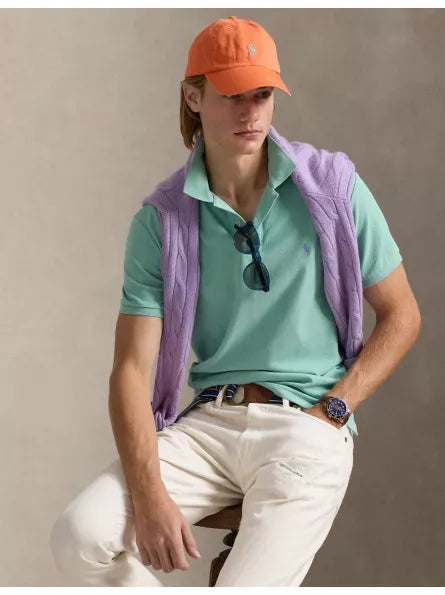 CUSTOM SLIM FIT POLO CELADON