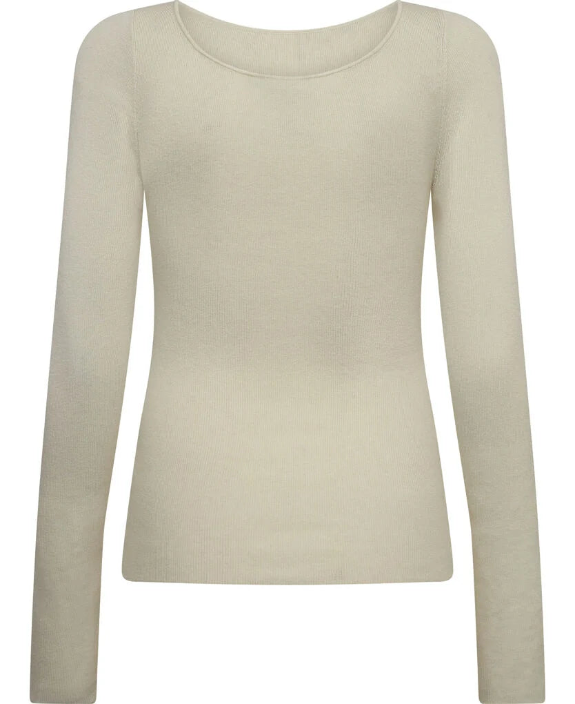 KATHRIN FINE KNIT PULLOVER ALABASTER