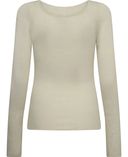 KATHRIN FINE KNIT PULLOVER ALABASTER