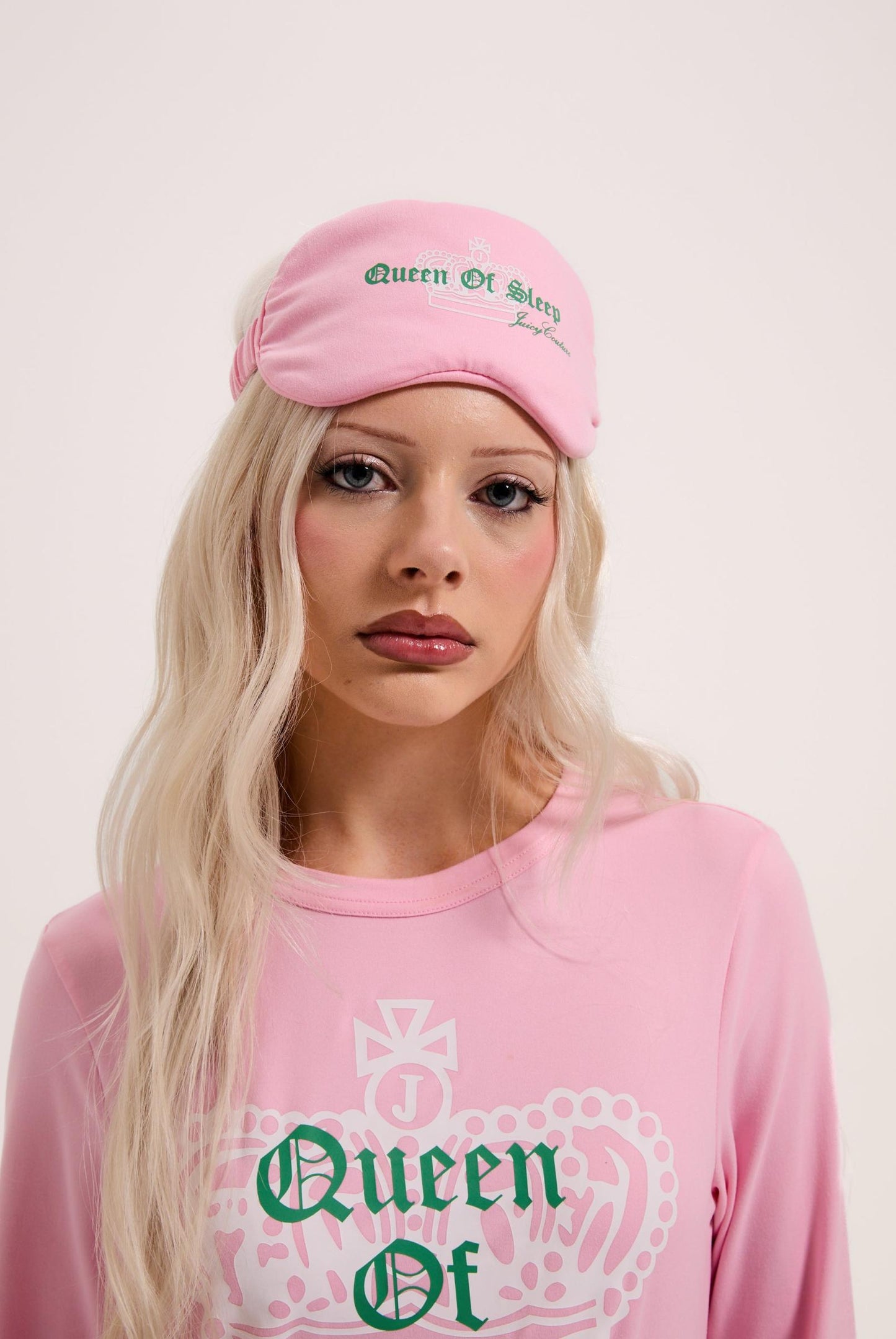 QUEEN OF SLEEP LS PYJAMA SET ROSA