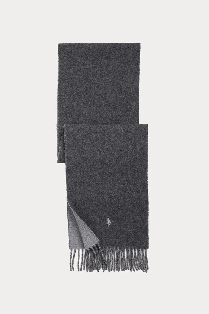 WOOL SCARF CHARCOAL