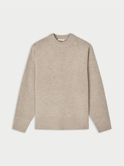 BRADLEY WOOL SWEATER GREY BROWN MELA