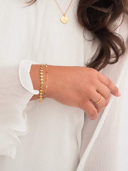 BEACHES FLAT DOTS RING GOLD
