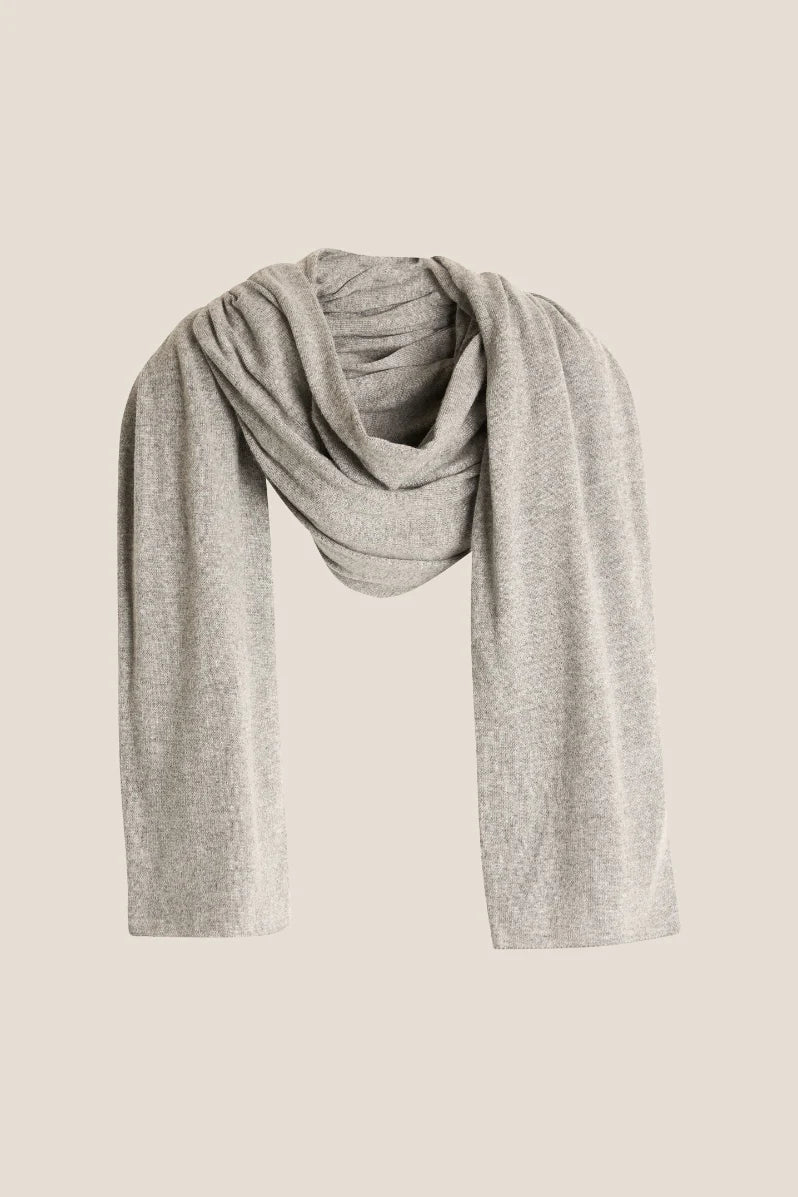 BIG SCARF GREY MELANGE