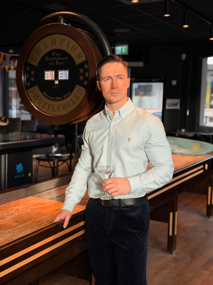 SLIM FIT OXFORD SHIRT BLUE/WHITE